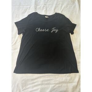 Layerz Clothing “Choose Joy” Embroidered Tee – Size Large